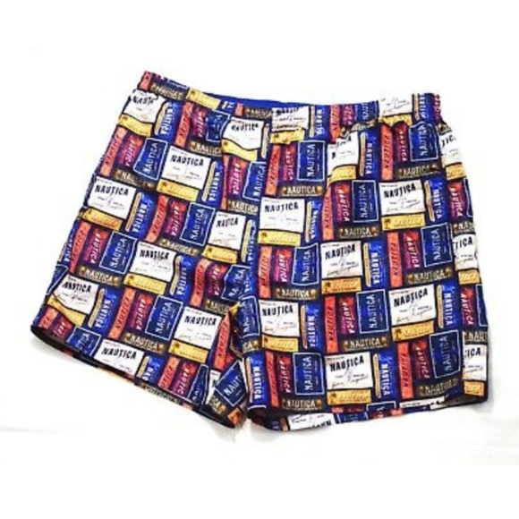Nautica Men's Swim Trunks Nautica Logo Size Large